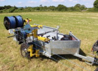 Lightweight Fencing Trailer for easy set up of grazing