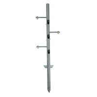 3 line corner post with reel hooks