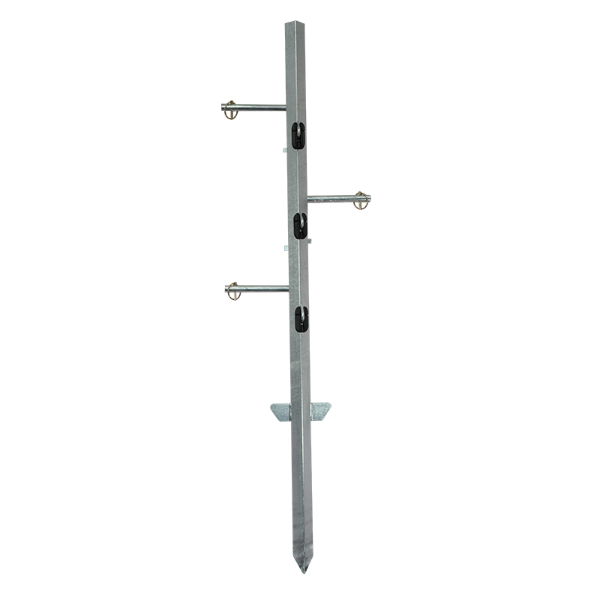 3 line corner post with reel hooks
