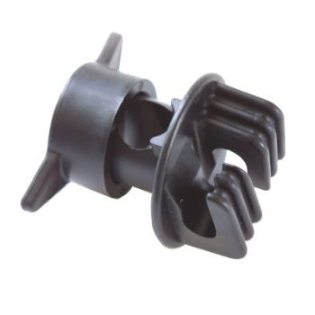 Pack of 100  Black Steel Post Insulator