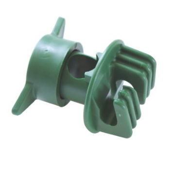 Pack of 25  Green Steel Post Insulator 