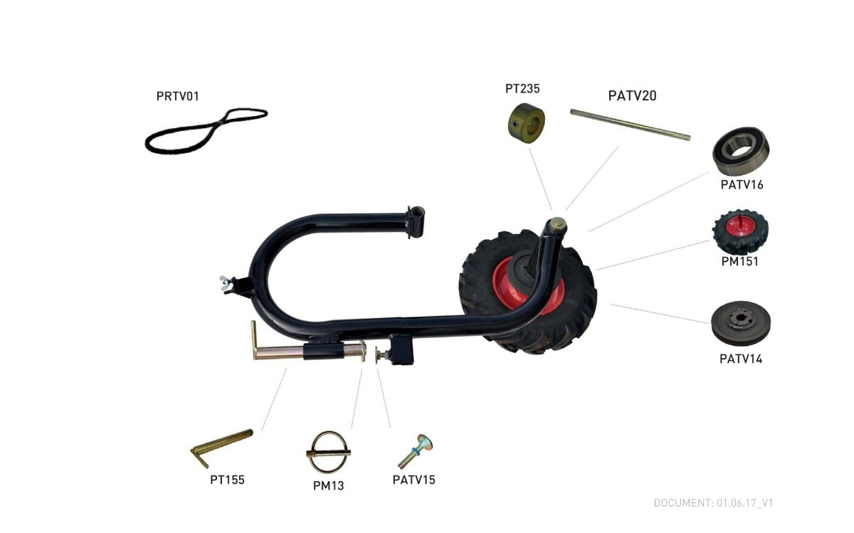 Spare Parts for RTV Wheel Arm